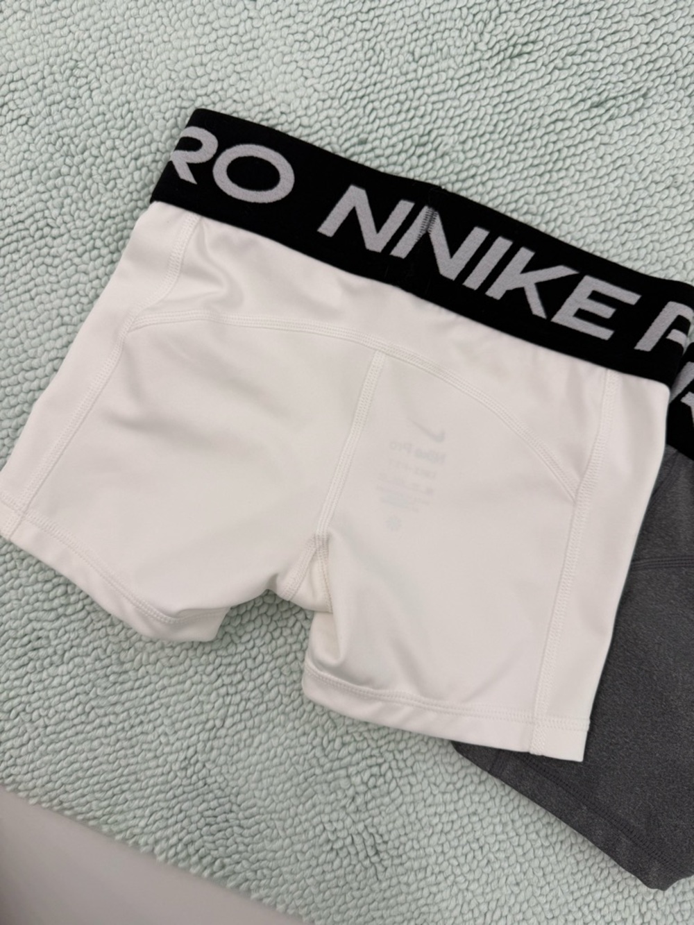 Nike Pro Short Set — White & Charcoal Gray - Picture 2 of 5